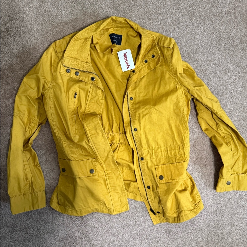 Love Tree Women's Mustard Yellow Lightweight Jacket